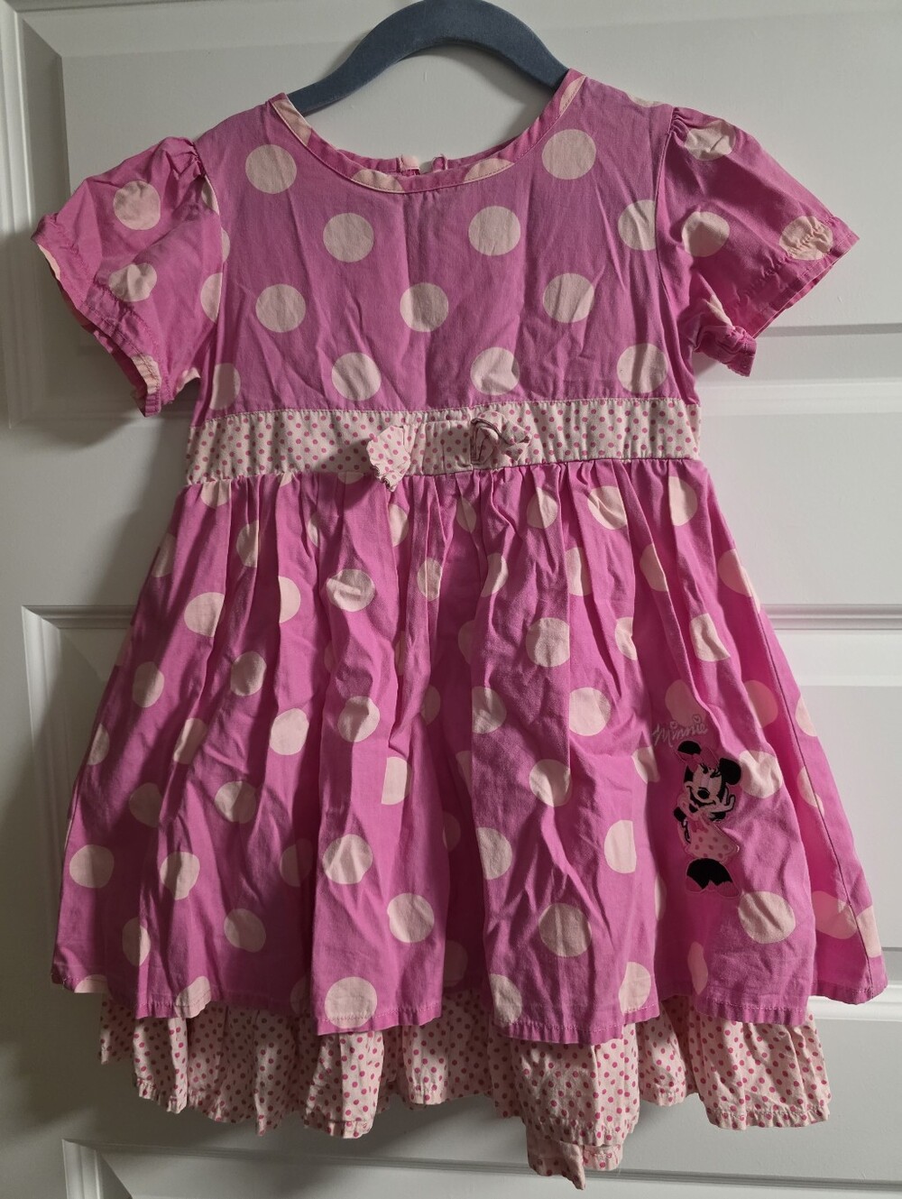 Y2K Disney Minnie Mouse Polka Dot Layered Dress